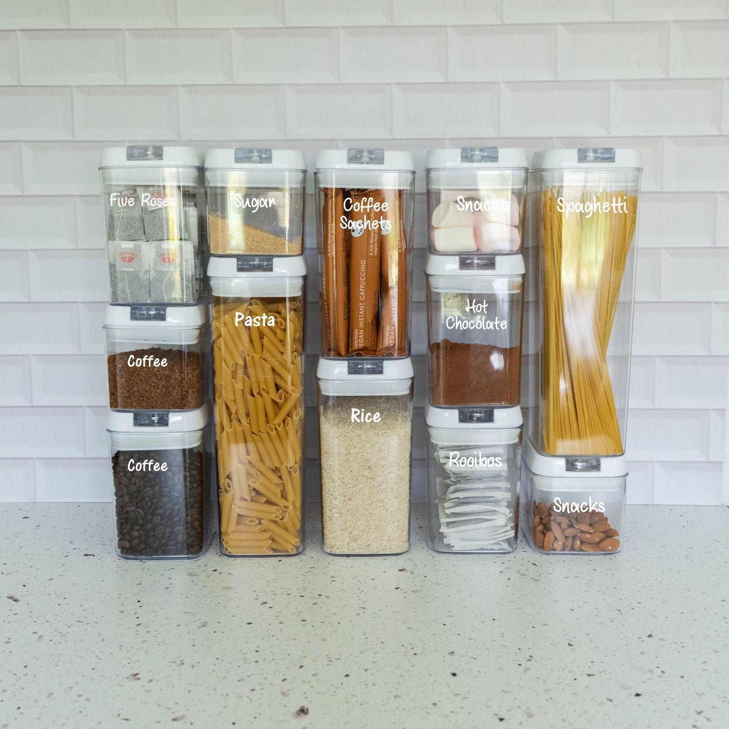 12 Piece Acrylic Pantry Container Set