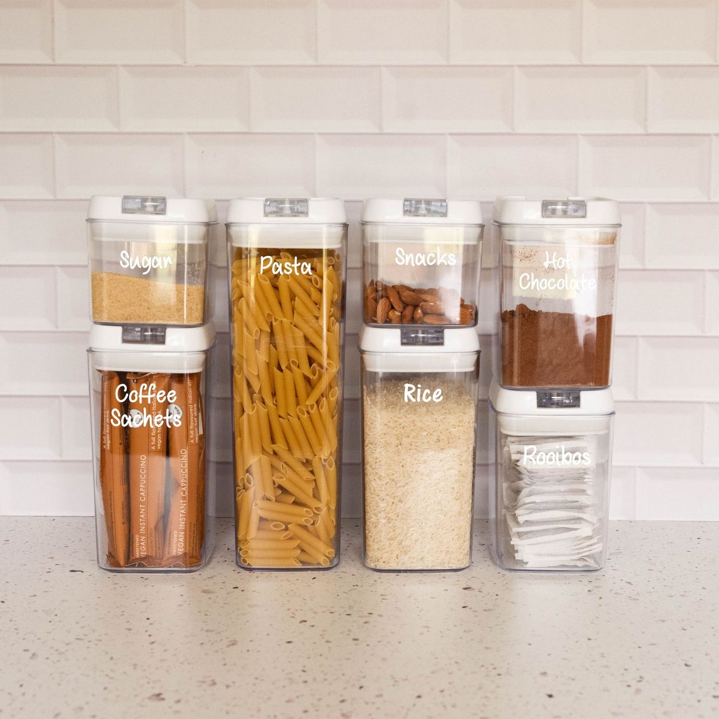 7 Piece Acrylic Pantry Container Set