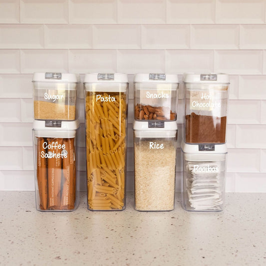 7 Piece Acrylic Pantry Container Set
