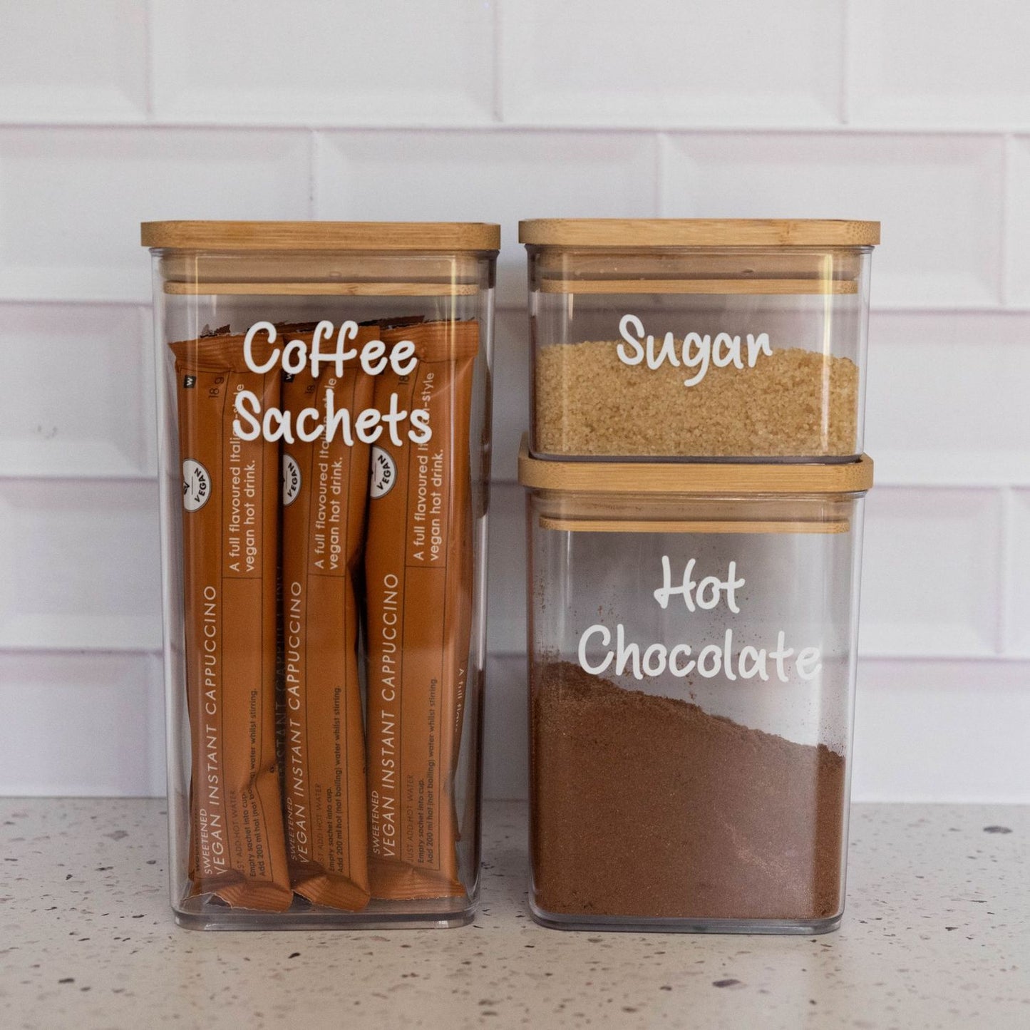 Bamboo Acrylic 0.5L Square