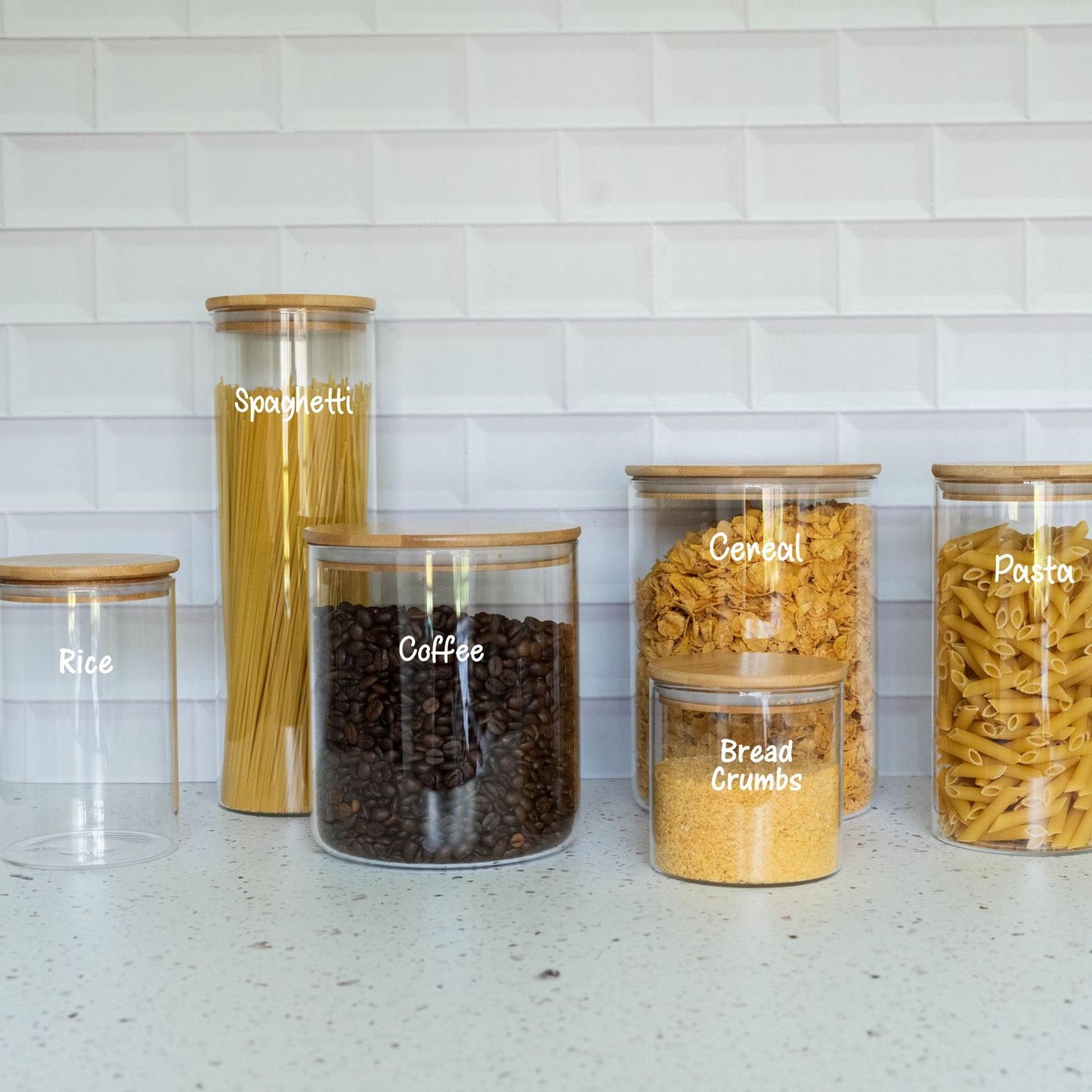 Bamboo Glass Jar – 3000ml