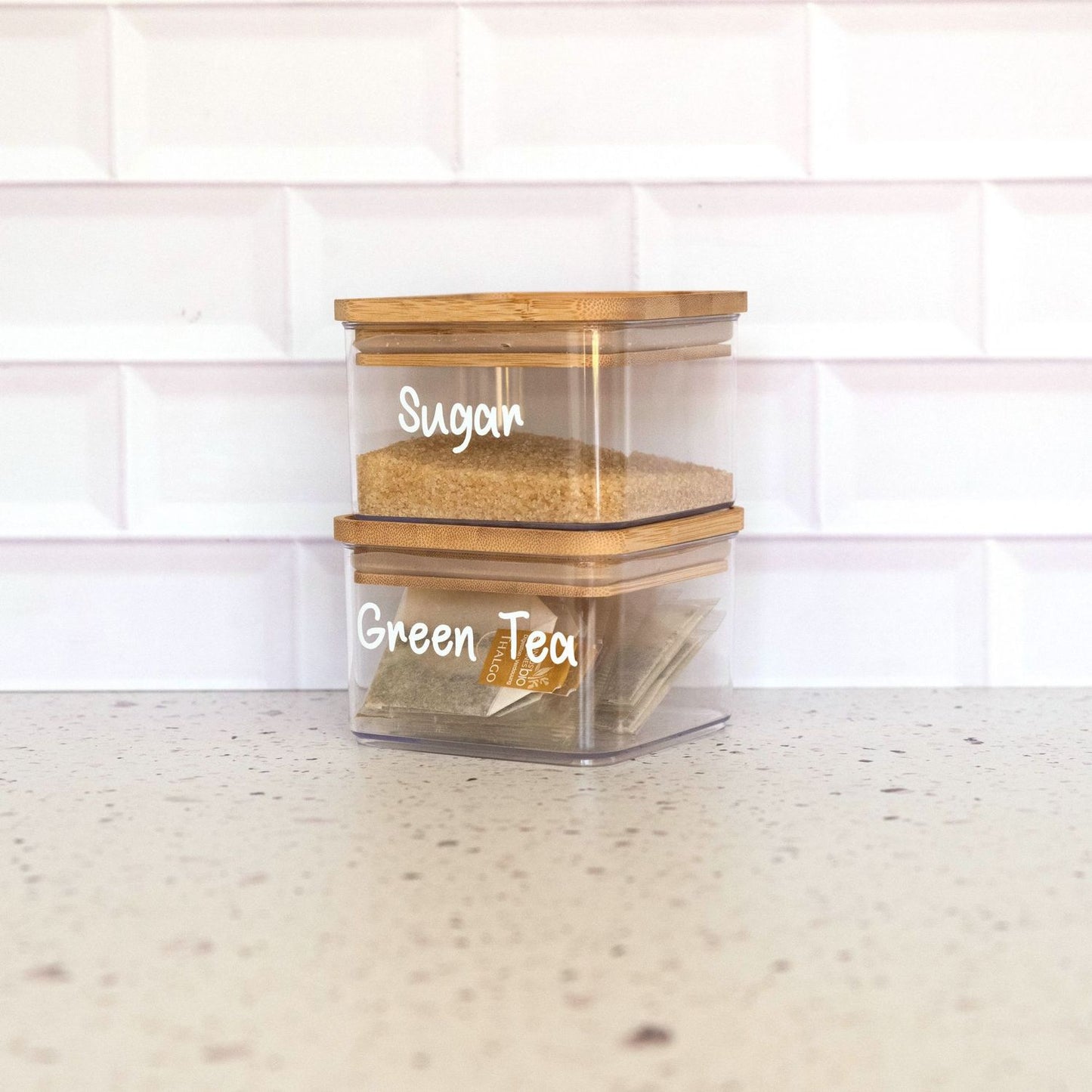 Bamboo Acrylic 0.5L Square