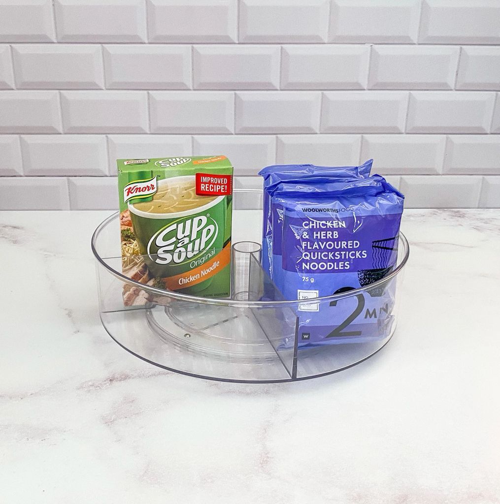 Clear Divided Lazy Susan 30.5cm