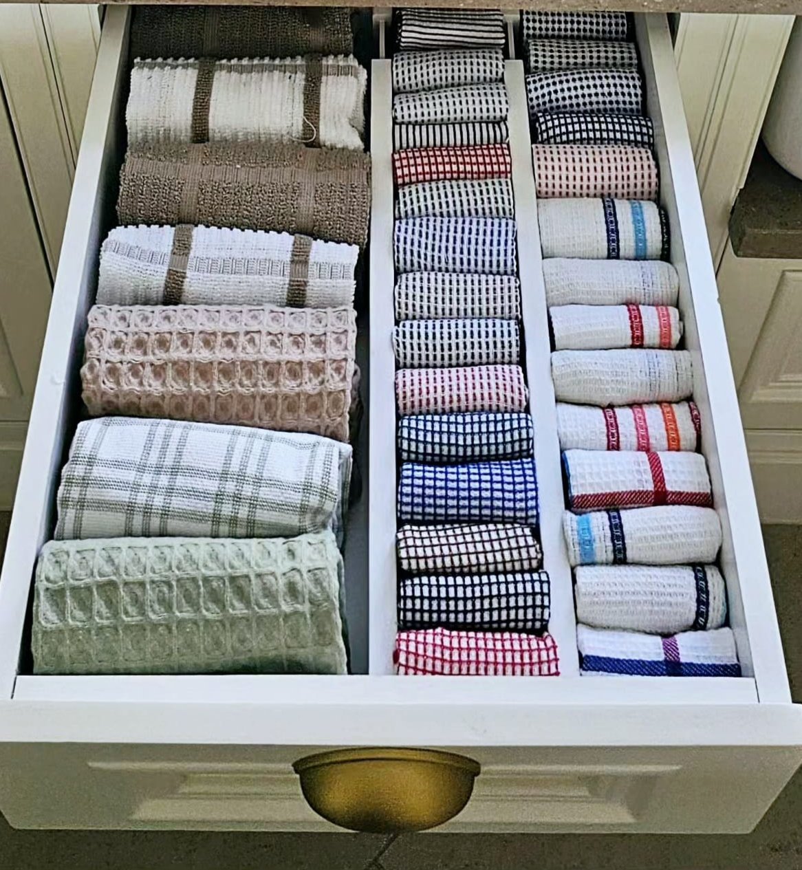 Bamboo Drawer Divider Set White