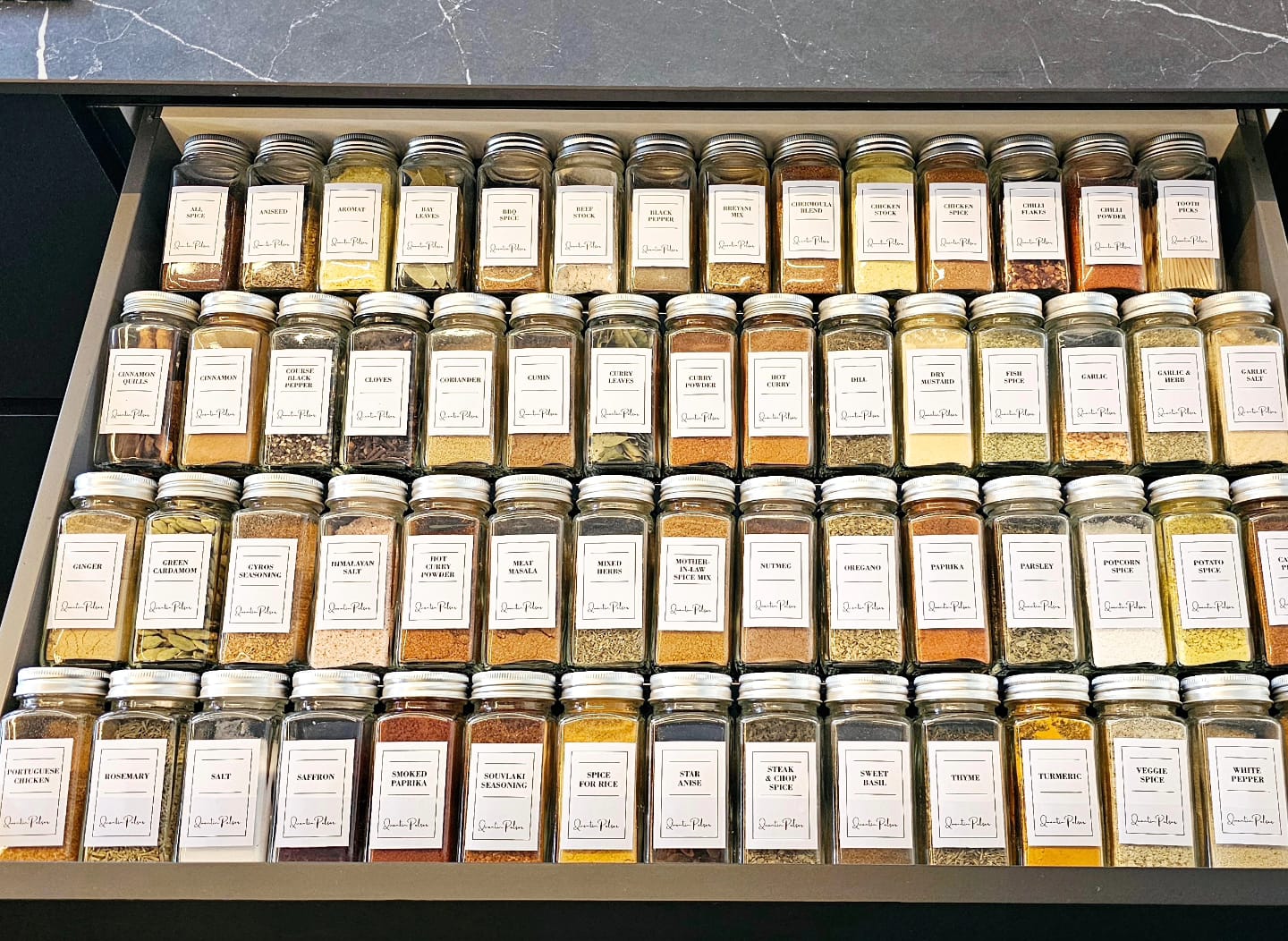 Silver Spice Jars 100ml