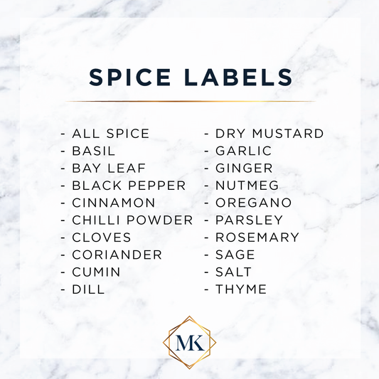 Spice Label Set