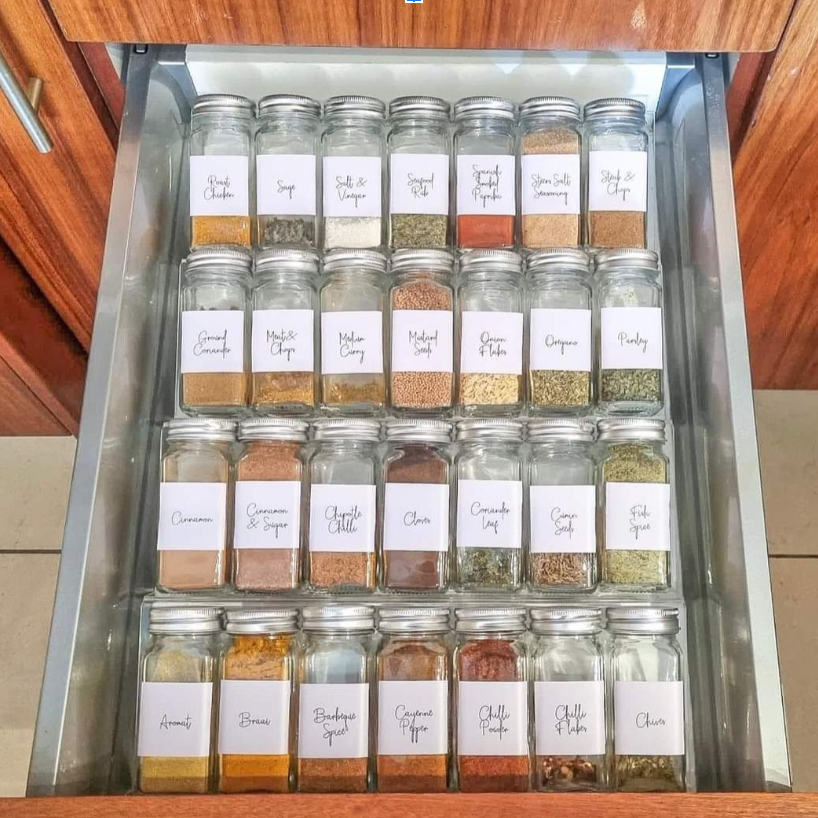 Silver Spice Jars 100ml