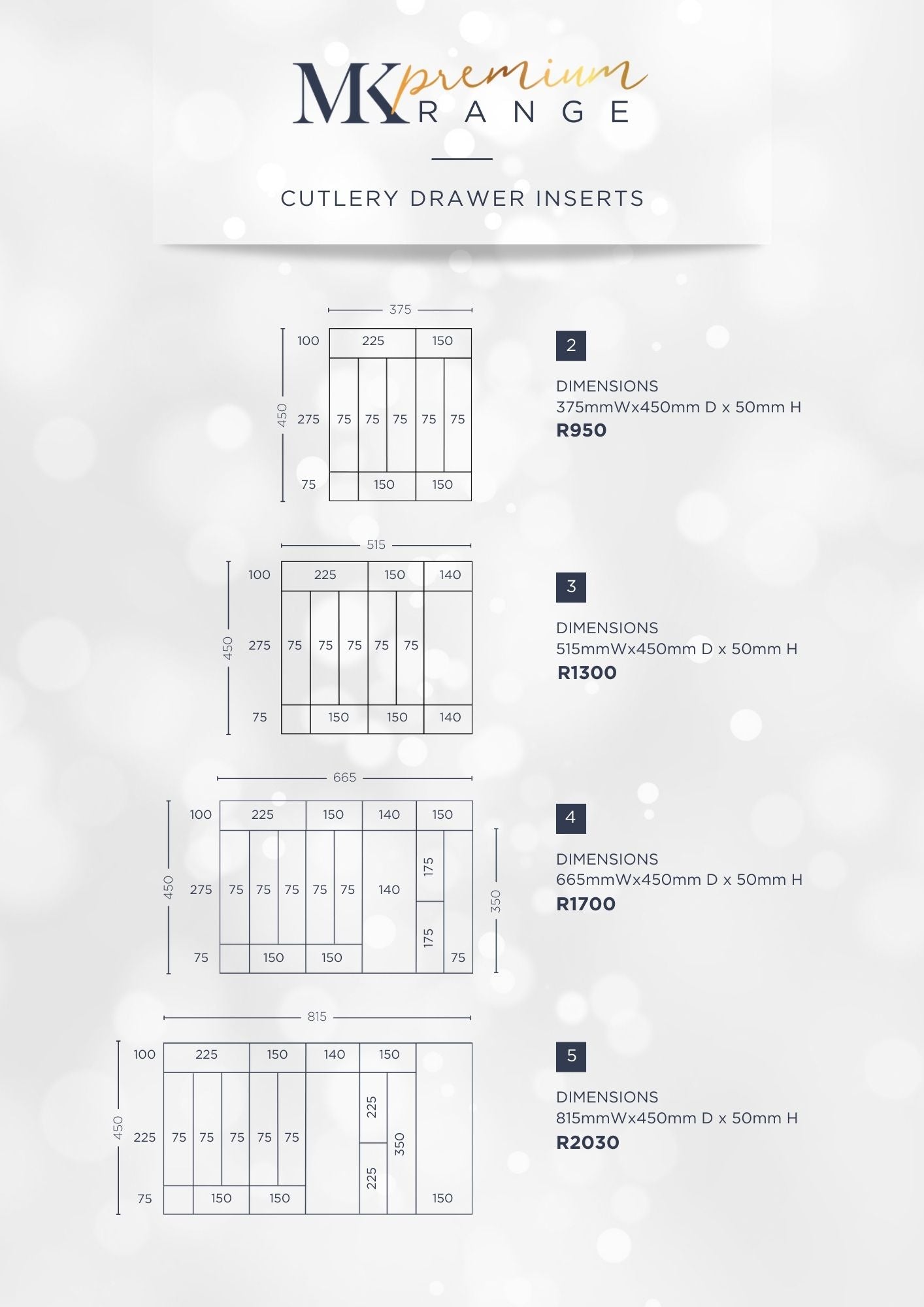 Cutlery Drawer Inserts