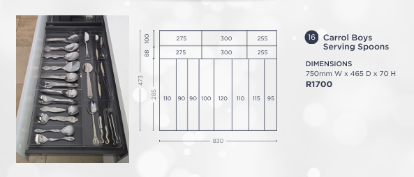 Serving Spoons Drawer Insert