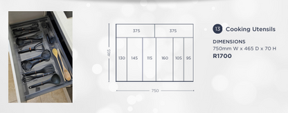 Cooking Utensils Drawer Insert