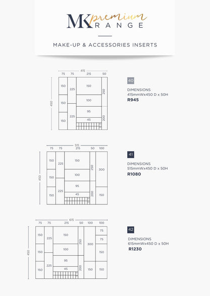 Make-up & Accessories Inserts